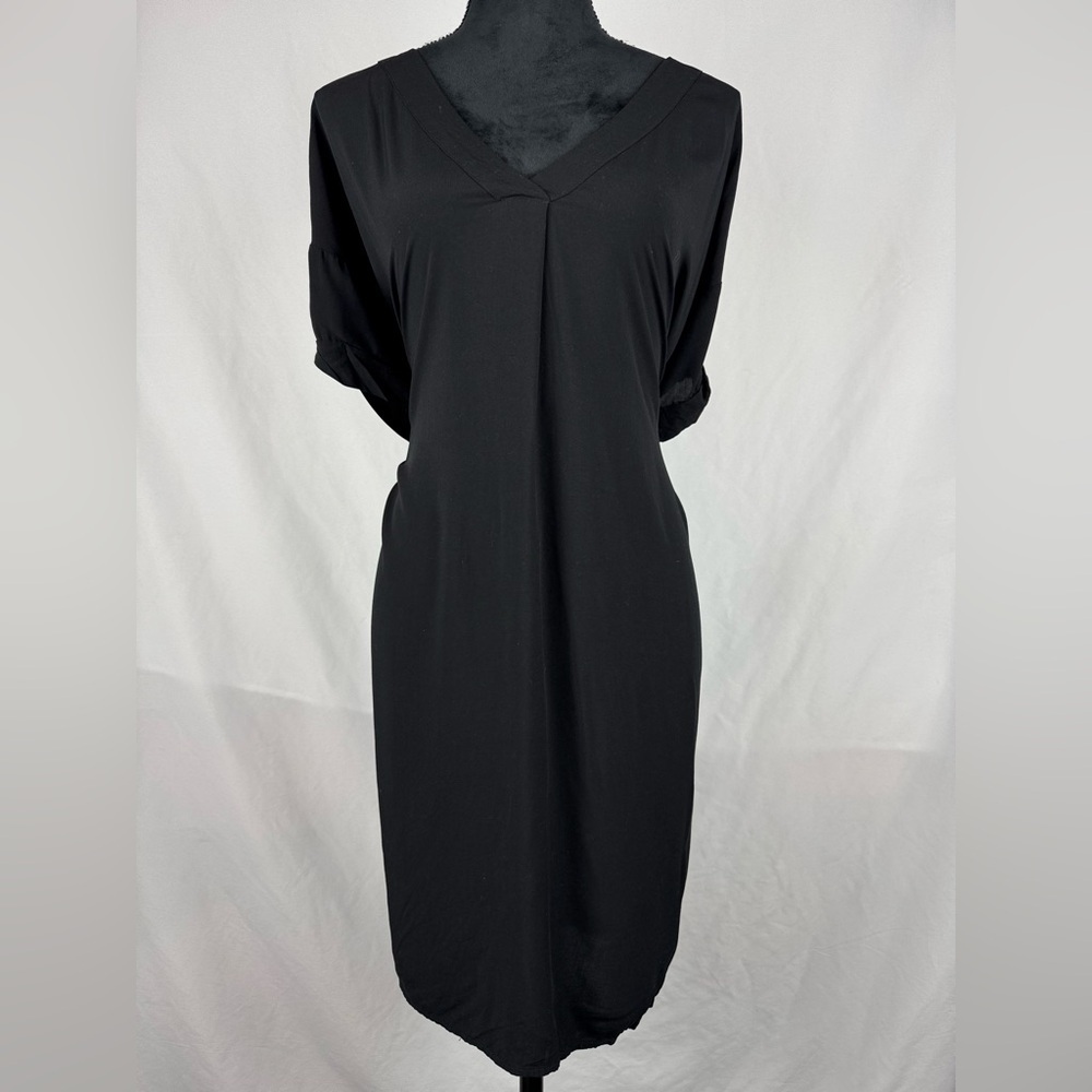 GAP Black V Neck Dress with Pockets